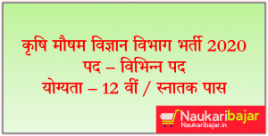 Read more about the article DAM Cg Raipur Recruitment 2020 : इंदिरा गांधीकृषि विश्‍व विद्यालय भर्ती 2020,अंतिम तिथि