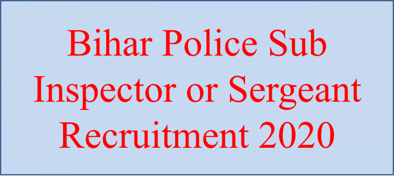 Bihar-Police-SI-Recruitment