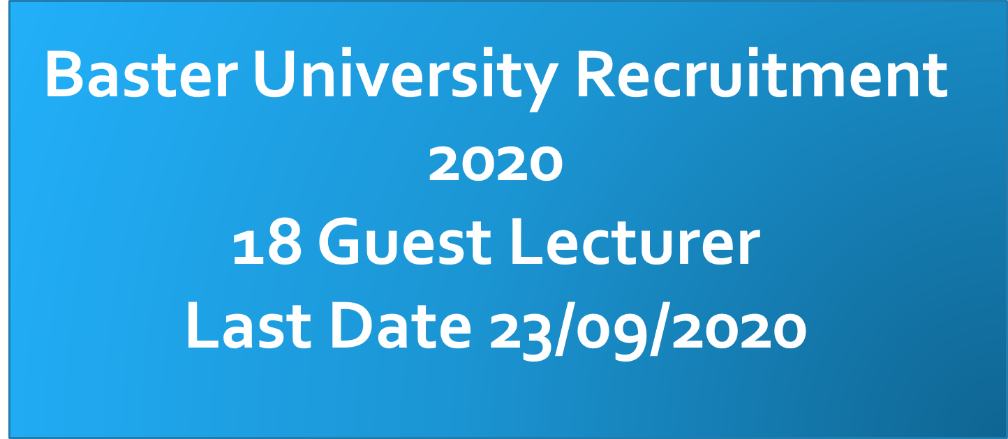BVVJDP Jagdalpur Recruitment 2020