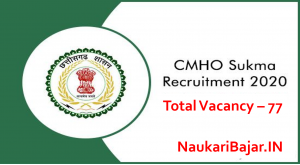 Read more about the article DMF CMHO Sukma Recruitment 2020, 77 Vacancies, Email Based Application