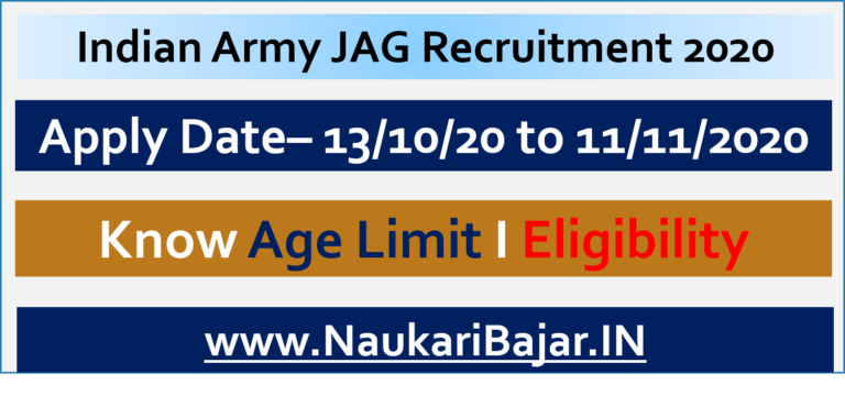 JAG Indian Army Recruitment