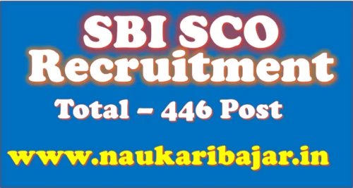 SBI SCO Specialist Officer 446 Vacancy Recruitment 2020