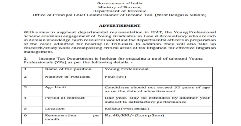 Income Tax Department Jobs 2023