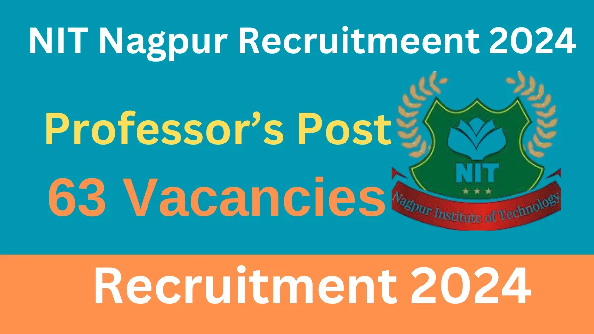 NIT Ragpur Assistant Professor Recruitment 2024